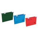 FILES, SUSPENSION, POLYPROPYLENE, Standard Capacity, Blue, Box of 25