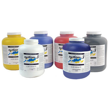 PAINT, ACRYLIC, DALER ROWNEY SYSTEM 3, Large Tubs, Titanium White, 2.25 litres