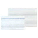 INDEX CARDS, White, Ruled 6mm both sides., 127 x 76mm, Box of 2000