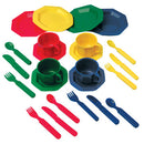 ROLE PLAY, PRETEND AND PLAY DISH SET, Age 3+, Set of 24