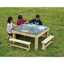 CHALKBOARD TABLE & BENCHES, Set