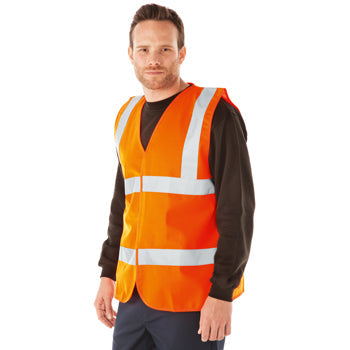 HIGH VISIBILITY WEAR, Visitor's Waistcoat, Large, Each