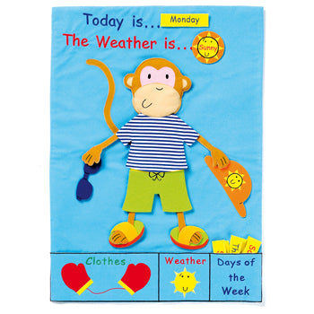 MONKEY WEATHER CHART, Age 3-6, Each