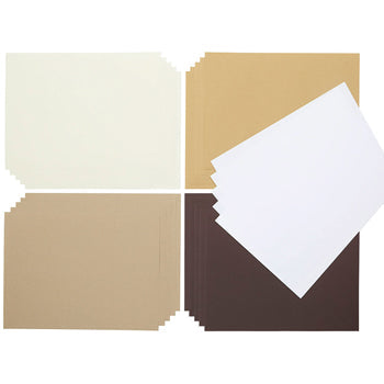 POSTER PAPER SHEETS, Naturals Assorted, A4+, Pack of 100 sheets