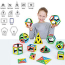 MAGNETIC POLYDRON, Mathematics Set, Pack of 118 pieces