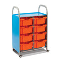 DOUBLE COLUMN UNIT, With 8 Deep Trays, Orange