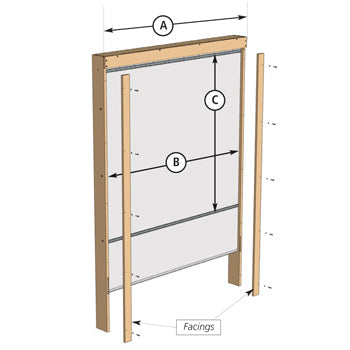 REPLACEMENT ROLLERBOARD SECTIONS, White Drywipe, Board width up to 1200mm
