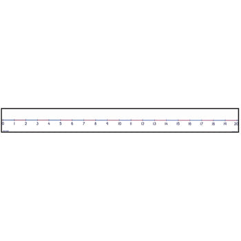 WALL NUMBER LINES, 2000 x 200mm, 0-20, Each