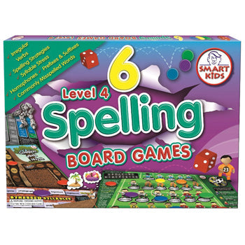 SMART KIDS, BOARD GAMES, Spelling and Language, Level 4, Pack of 6