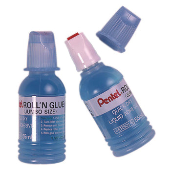 ADHESIVES, PAPER AND CARD, Pentel Roll 'n' Glue, Class Pack of 24 x 55ml