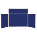 LIGHTWEIGHT FOLD-UP DISPLAY SCREEN, Desktop, 3 Panel Landscape, Green