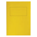 A4 EXERCISE BOOKS, Ivory Tinted Paper, 8mm with Margin, Yellow Cover, Pack of 25