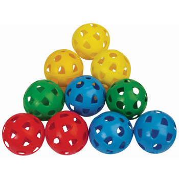 AIRFLOW PERFORATED PLASTIC BALLS, Pack of 12, 87mm diameter, Pack of 12