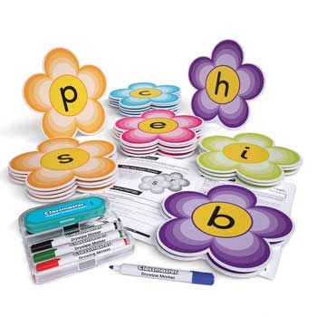 FLOWER PHONICS PLAYGROUND BOARDS, Letter Formation, Set of 24