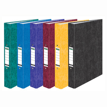 RING BINDERS, 2 RING ('O' Shaped), A4, Laminated Paper Covered Stiff Board, 25mm Capacity, Blue, Box of 10