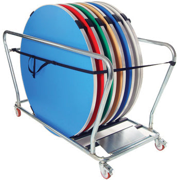 ROUND TABLE TROLLEY, 1738 x 751 x 1000mm height