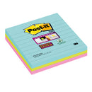 POST-IT(R) SUPER STICKY COLOUR NOTES, Miami XL, 101 x 101mm, Pack of 3