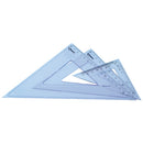 SET SQUARES - CLEAR GRADUATED PLASTIC, 60 Degrees, 26cm, Pack of 25