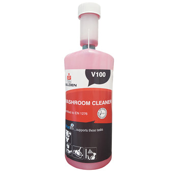 V-MIX CLEANING CONCENTRATES, V100 Washroom Cleaner, Case of 6 x 1 litre