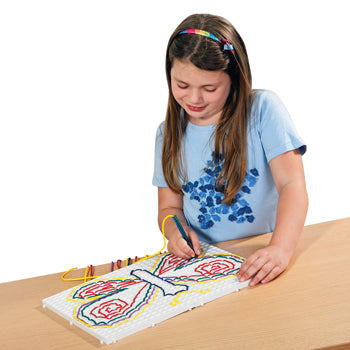 Threading Pattern Challenge THREADING AND LACING, PATTERN BOARDS, Set of 4