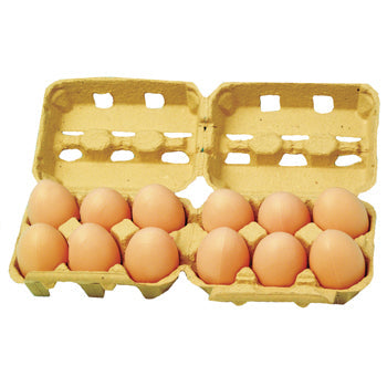 PLAY FOOD, PLASTIC, EGGS, Age 3+, Pack of 12