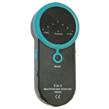 3 IN 1 STUD METAL & LIVE WIRE DETECTOR, Each