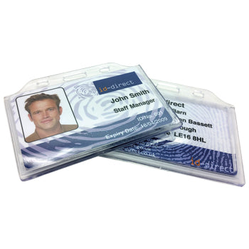 IDENTITY/ACCESS CARD HOLDERS, Ultraclear, Credit Card Size, Portrait, Pack of 25