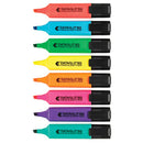 HIGHLIGHTERS, DATAGLO SQ, Assorted, Pack of 8