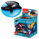 PENCIL SHARPENERS, CANISTER MODELS, Galactic Plastic, Single Hole, 8mm hole, Pack of 24