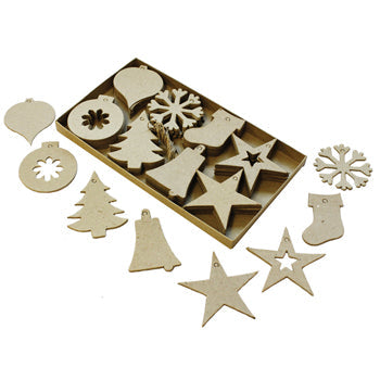 CHRISTMAS CUTOUT DECORATIONS, Pack of 80