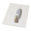 PUNCHED PRESENTATION POCKETS, EMBOSSED CLEAR - OPEN AT TOP, Heavy Weight, A4 (80 Microns Thick), Pack of 100