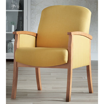 MID BACK ARMCHAIR, Cadet Voyage Vinyl (Plain), Cadet Voyage Vinyl (Plain), Indigo