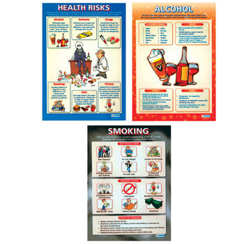 POSTERS, Health Risk, Set of 3