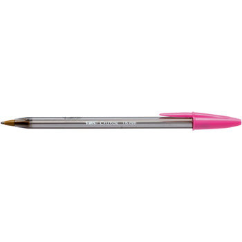 BALLPOINT PEN, BiC Cristal(R) Fun, Purple, Box of 50