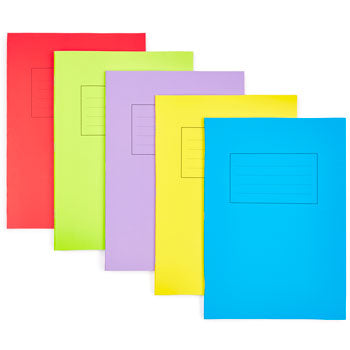 EXERCISE BOOKS, MATT LAMINATED RANGE, A4+ (315 x 230mm), 48 pages, 60gsm paper, Blue, 10mm squares, Pack of 50