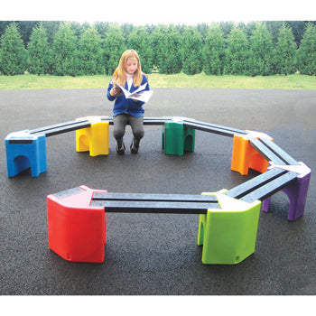 BENCHES, Learning Curve, Seats 12+ Children, Multicoloured, Each