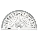 PROTRACTORS - CLEAR PLASTIC, 180 x 1 Degrees, 102mm Graduated, Pack of 10