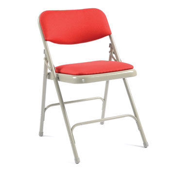 2700 FOLDING CHAIR, FULLY UPHOLSTERED CHAIR, Non Linking, Charcoal, Pack of 4