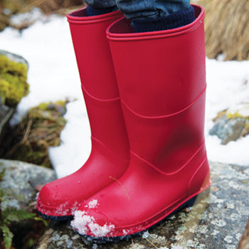 CLASSIC WELLIES, Red, Youth 2, Set of 5 pairs