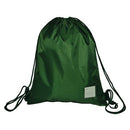 GYM BAGS, Rucksack-style, Bottle Green, Pack of 10