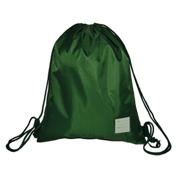 GYM BAGS, Rucksack-style, Bottle Green, Pack of 10