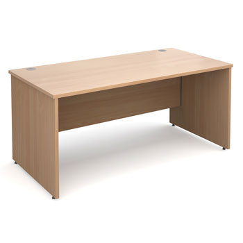 PANEL ENDED DESKS, RECTANGULAR, Without Drawer Unit, 1200mm width, Oak