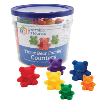 THREE BEAR FAMILY, Three Bear Family Counters, Age 3+, Set of 80