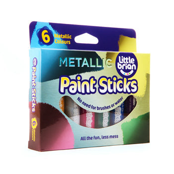 PAINT STICKS, Metallic, Pack of 6 x 10g