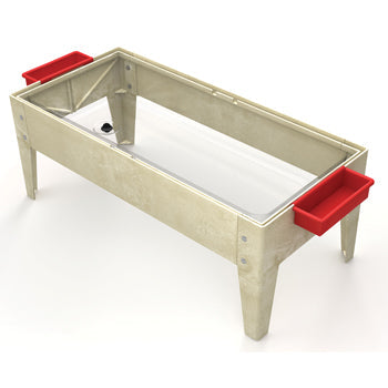 SAND AND WATER PLAY, SAND & WATER ACTIVITY TABLE WITH LID, Without Castors, Oatmeal, Each