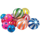 VINYL BALLS, STARS & STRIPES PLAY BALLS, Pack of 12