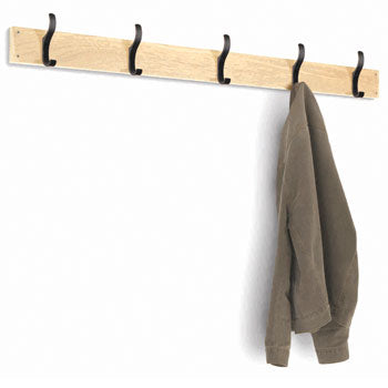 HOOKBOARDS FOR WALL FIXING, With 10 Hooks, 2000mm