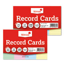 INDEX CARDS, Assorted Colours, Ruled., 152 x 101mm, Pack of 1000