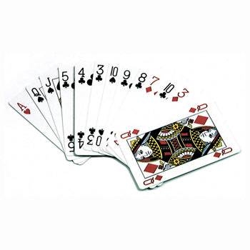 CARDS - PLASTIC COATED, Standard Size, 58 x 88mm, Playing Cards, Pack of 52