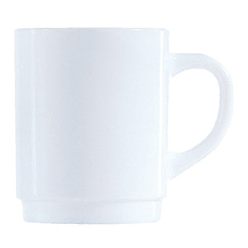 MUG, ARCOPAL OPALWARE, White, Each